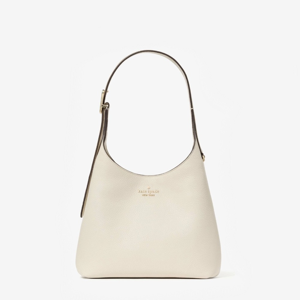 ♠️Kate Spade 454 Pebbled Leather Small Shoulder Bag, Meringue White NEW NWT